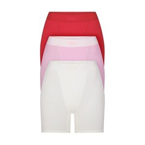 Skims Women's Cotton Rib Multi Boxers-and-briefs (3 Pack) Size Medium